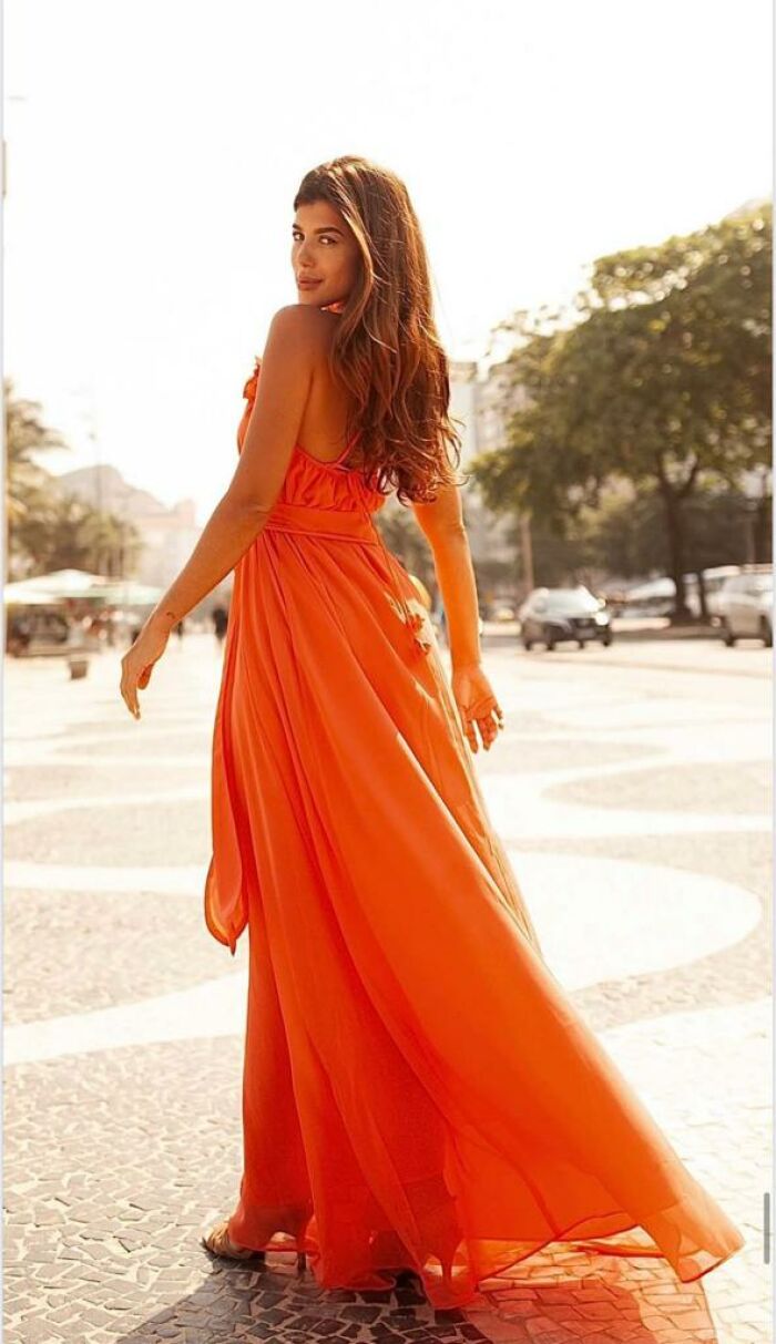 Imagem de Vestido Chiffon Flores Luzia Fazzolli