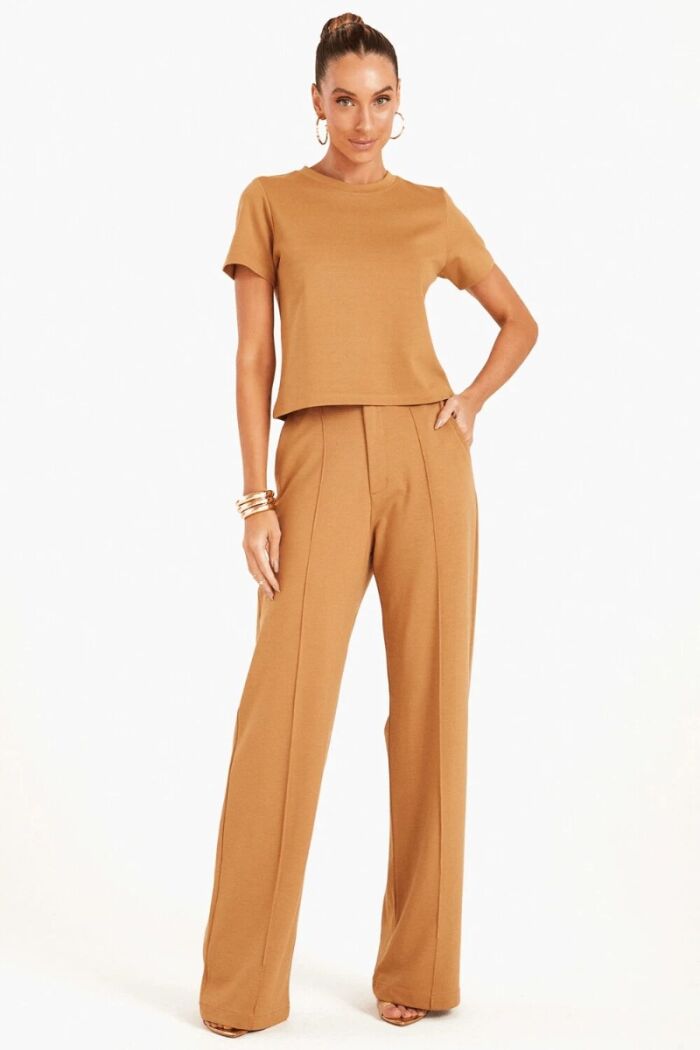 Imagem de Blusa Manga Curta Reta Kaki