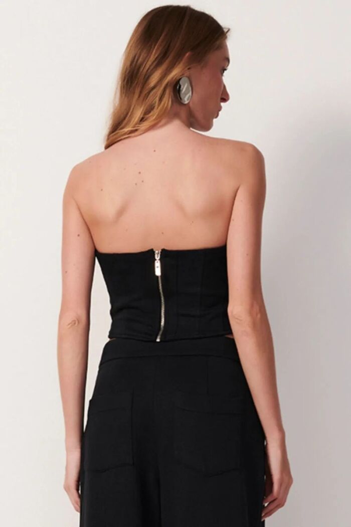 Imagem de Corselet Rose Preto Le Blog