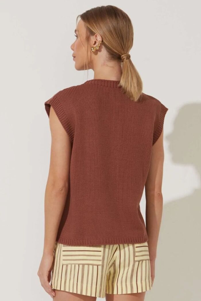 Imagem de Colete Letícia Marrom Le Blog