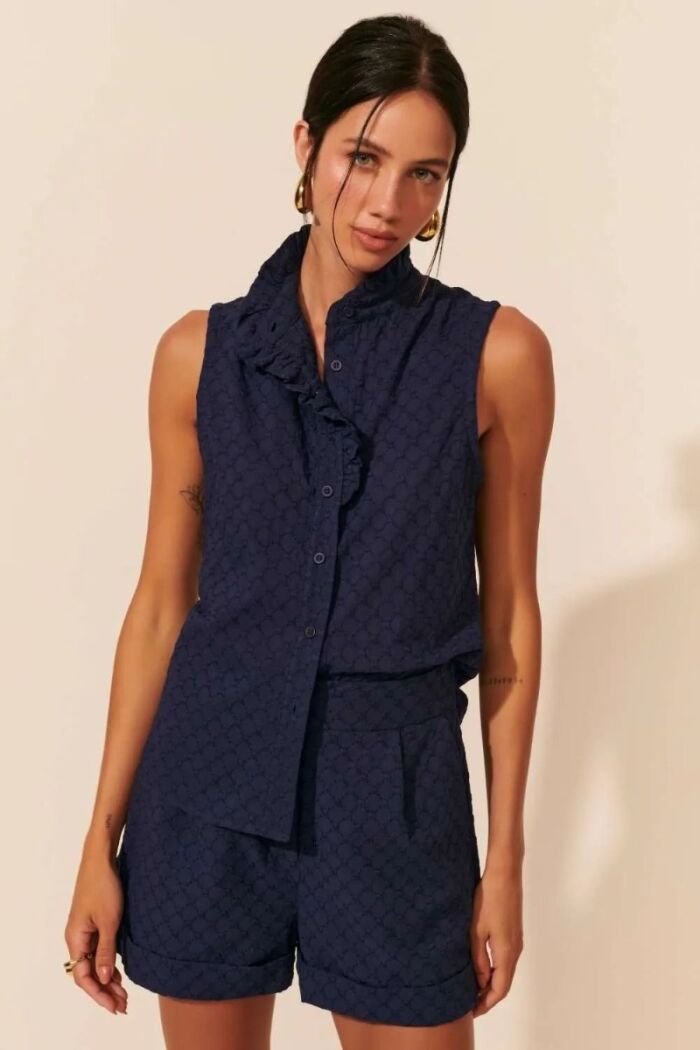 Imagem de Blusa Alzira Azul Midnight Le Blog