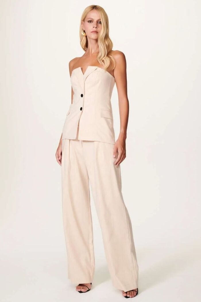 Imagem de Calça Tabata Bege Chalk Le Blog