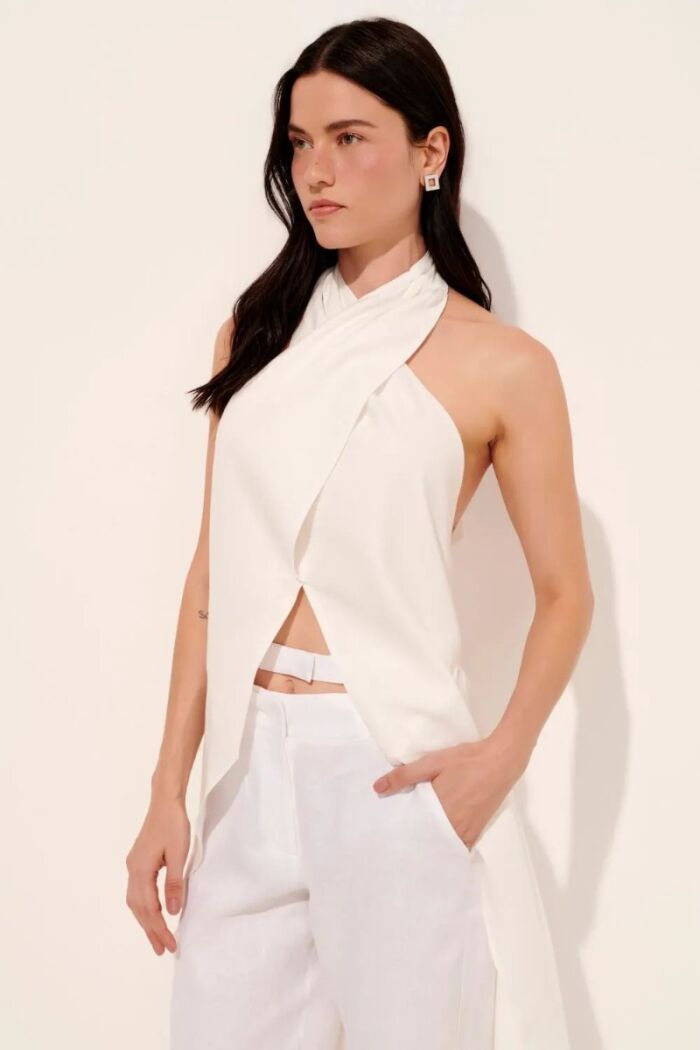 Imagem de Túnica Claire Off White Le Blog