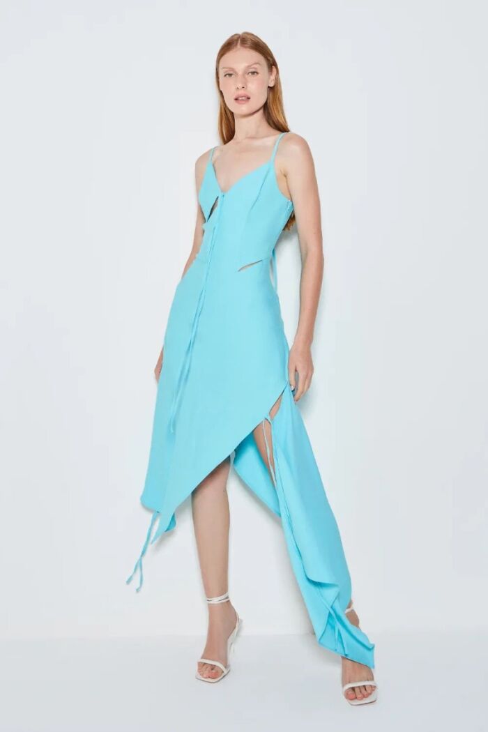 Imagem de Vestido Mídi Recortes Com Amarração Zen