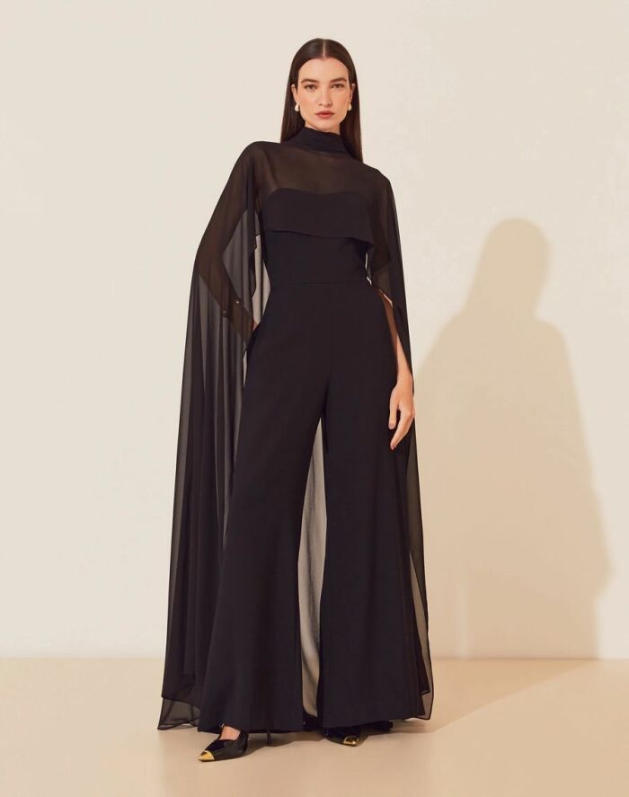 Imagem de Macacão Heloíse Preto Amissima