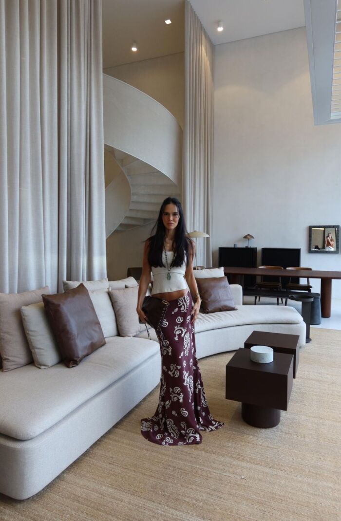 Imagem de Saia Luara Marrom Cloude