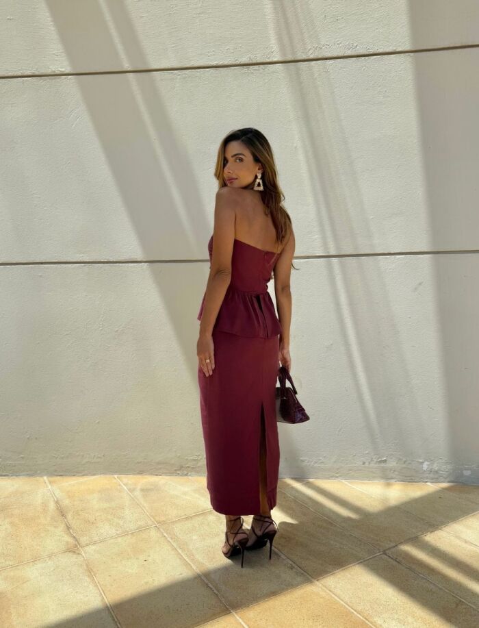 Imagem de Vestido Merlot Olívia