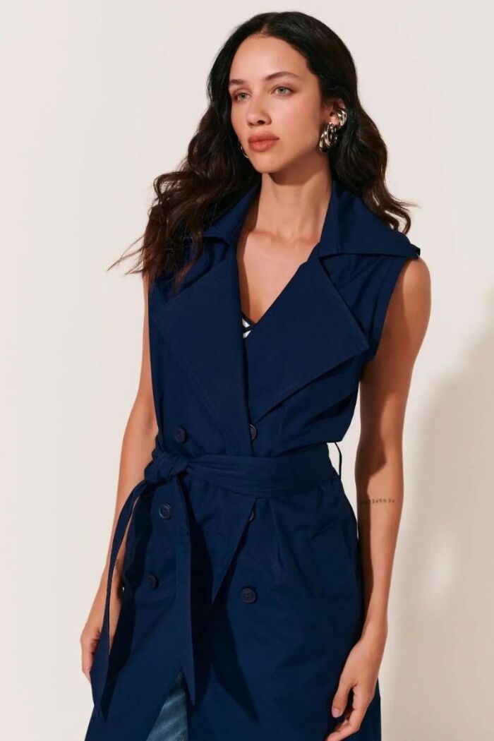 Imagem de Trench Coat Fran Azul Le Blog