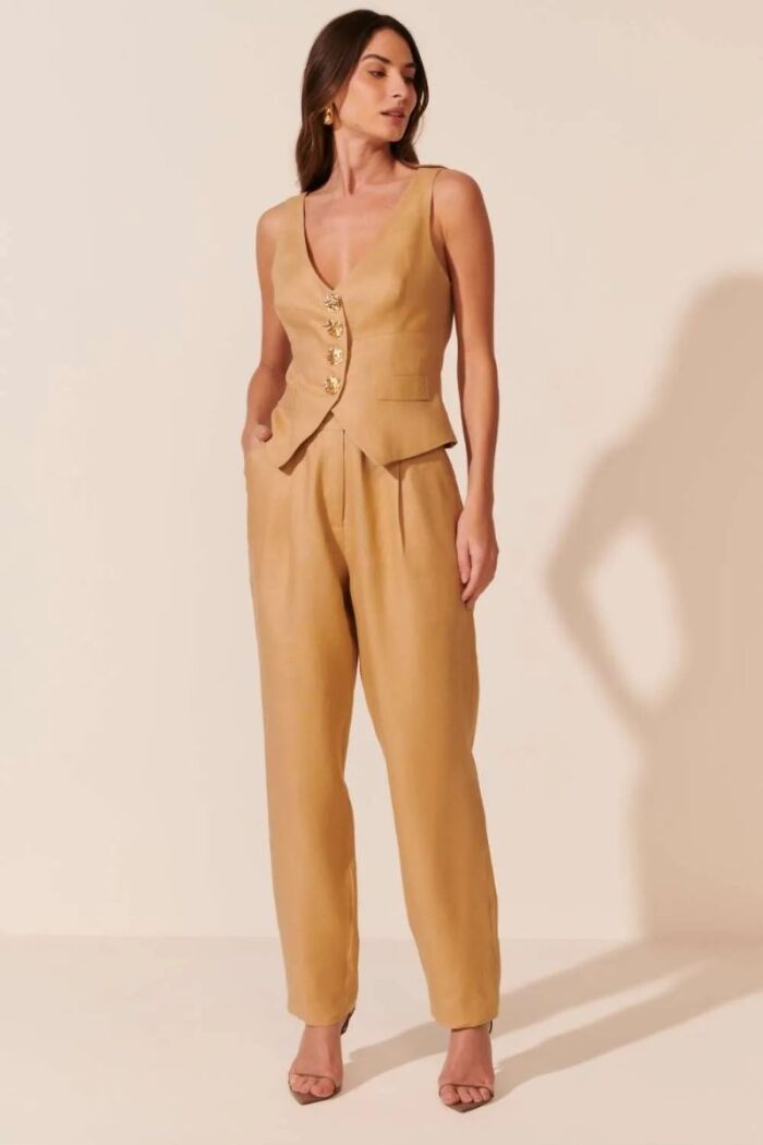 Imagem de Calça Margot Bege Sepia Le Blog