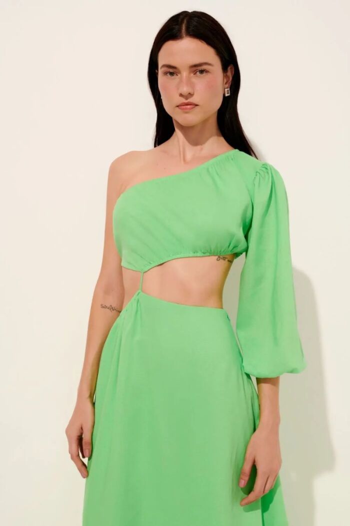 Imagem de Vestido Claire Verde Cítrico Le Blog