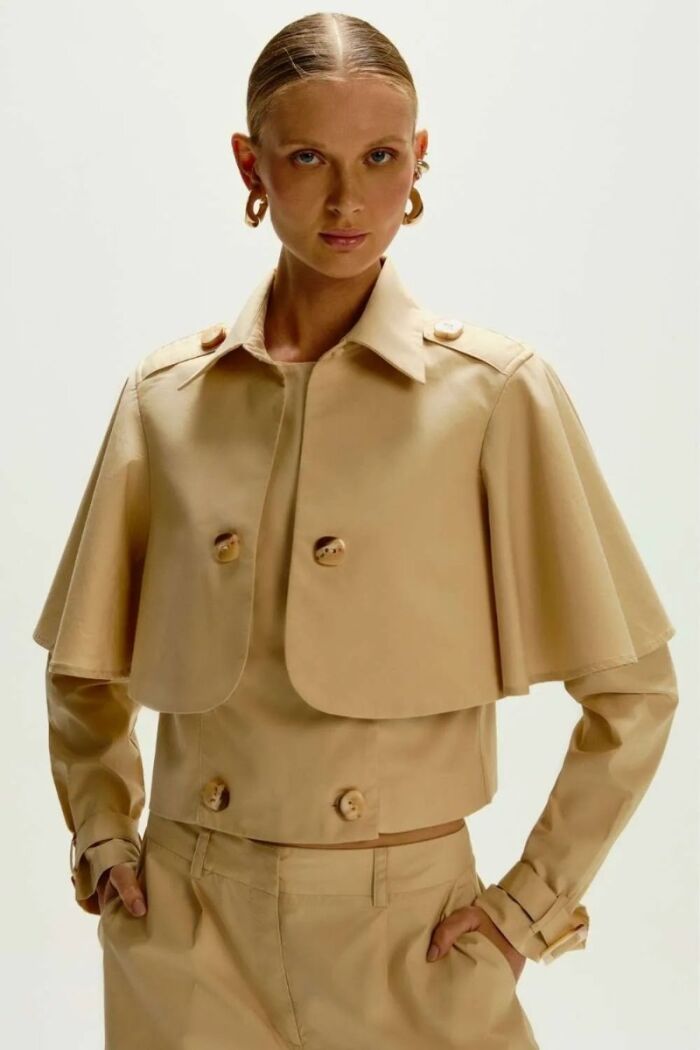 Imagem de Casaco Lucy Bege Classic Le Blog