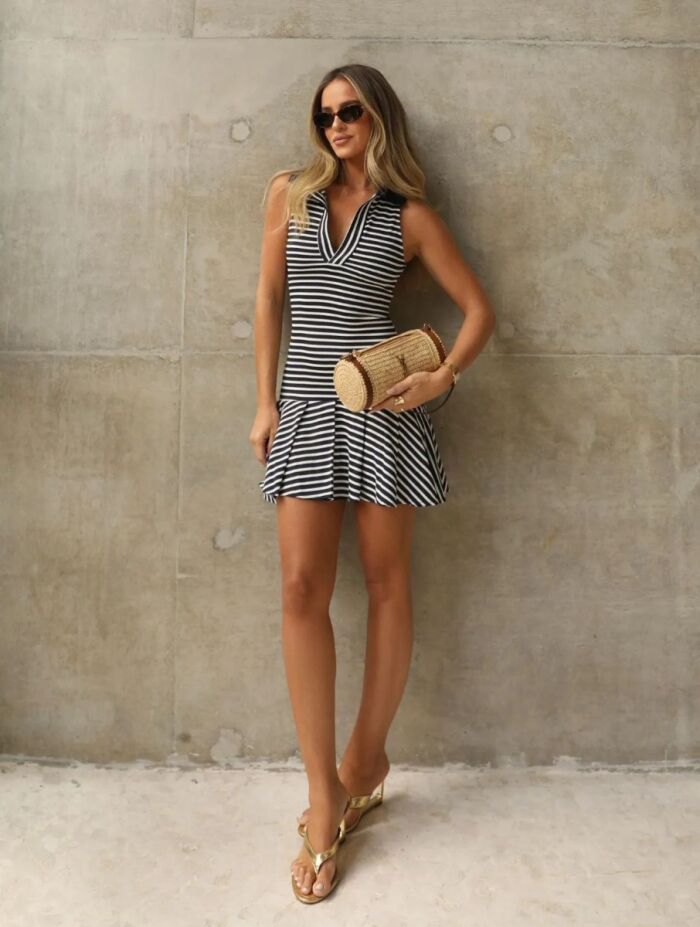 Imagem de Vestido Kátia Listrado Cloude