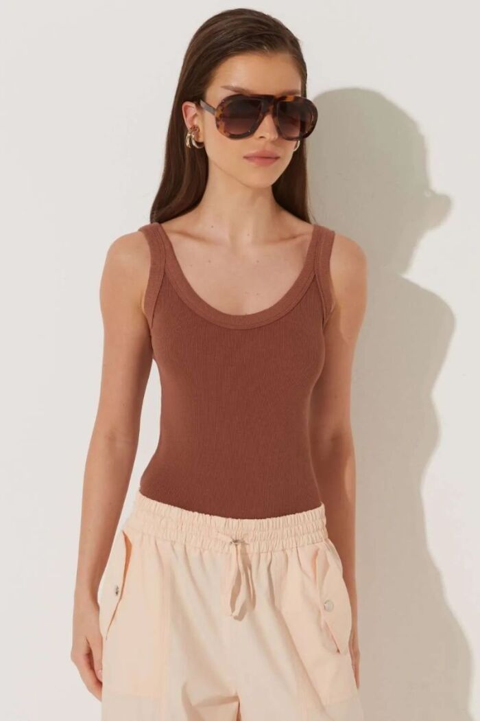 Imagem de Body Agnes Marrom Mocha Le Blog