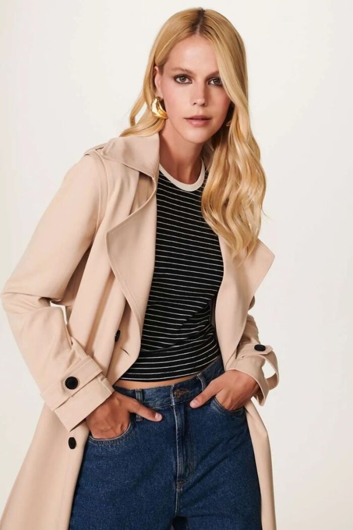 Imagem de Trench Coat Fran Bege Chalk