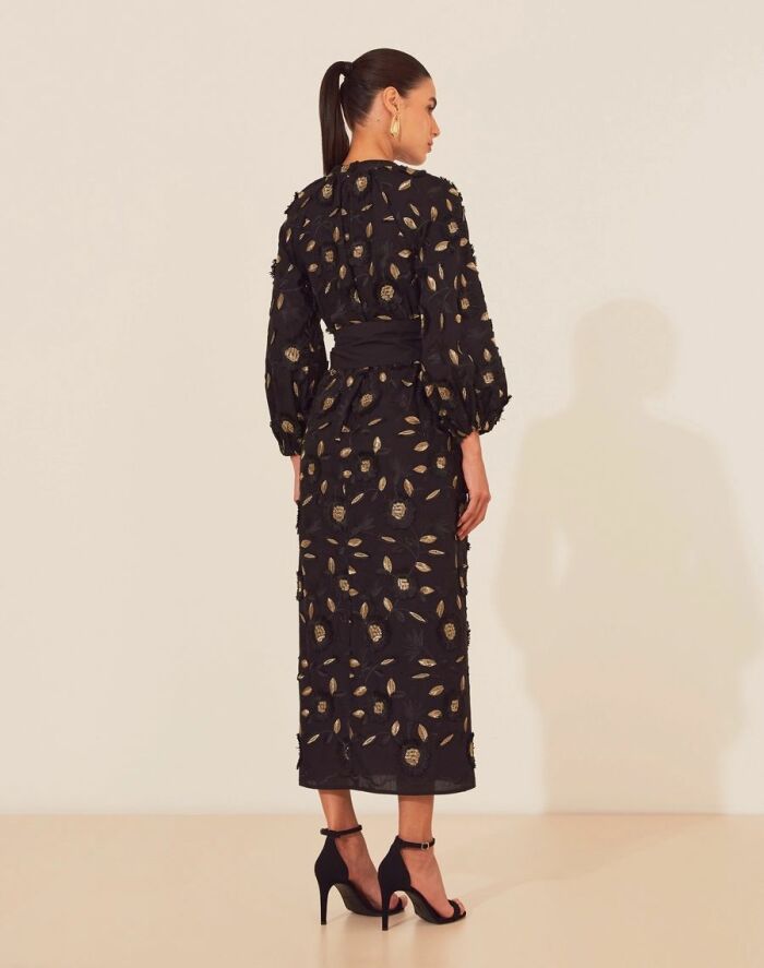 Imagem de Vestido Longo Bruna Preto Amissima