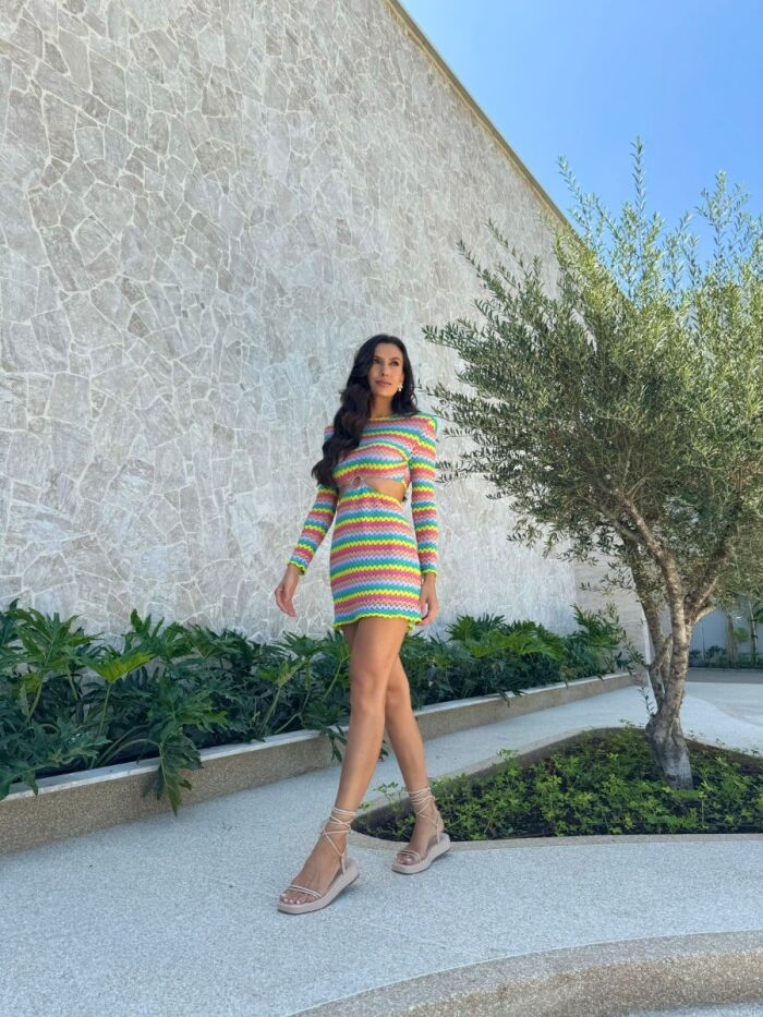 Imagem de Vestido Laís Multicolorido Cloude