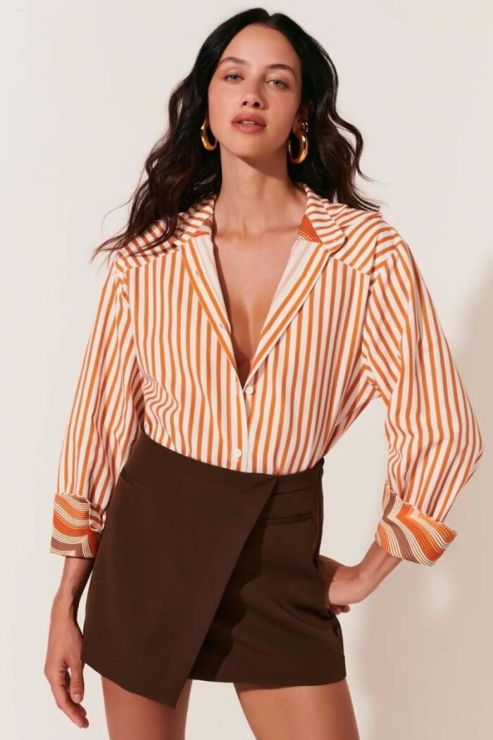 Imagem de Camisa Matilde Estampa Listra Le Blog