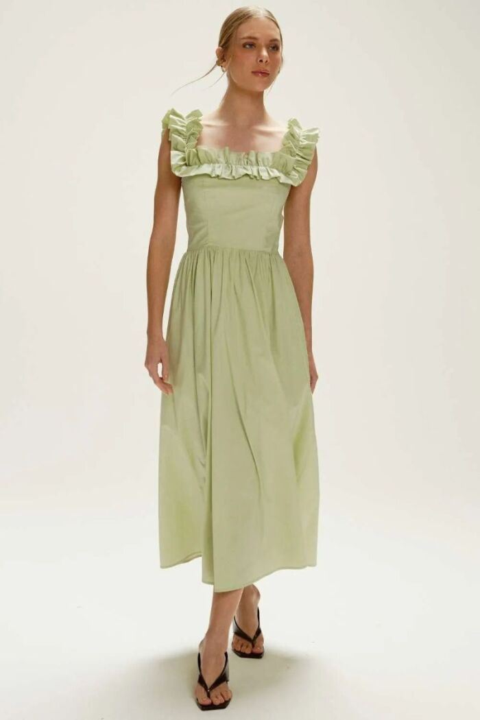 Imagem de Vestido Carmela Verde Glacê Pistache Le Blog