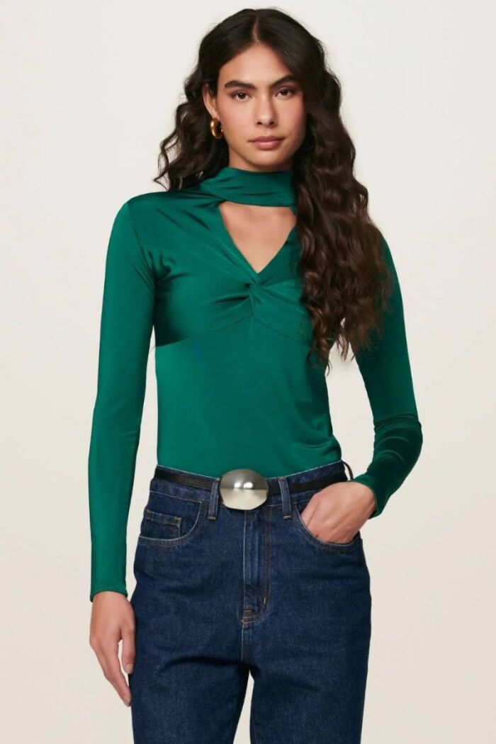Imagem de Blusa Amanda Verde Ivy Le Blog