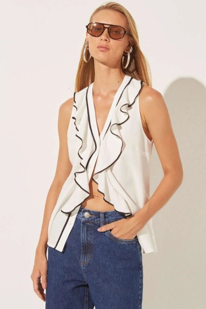 Imagem de Camisa Eudora Off White Le Blog