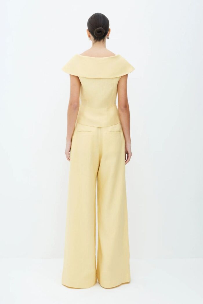 Imagem de Blusa Manga Curta Com Maxi Gola Amarelo Manteiga Zen