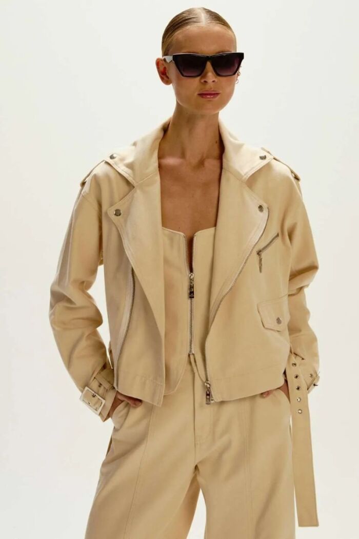 Imagem de Jaqueta Sarja Lara Pérola Le Blog