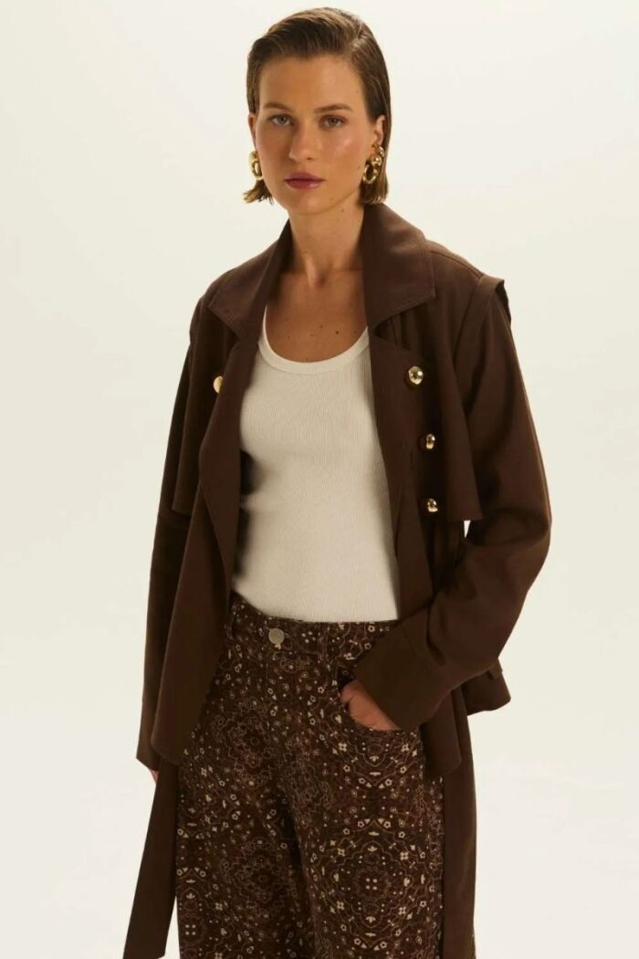 Imagem de Casaco Alê Marrom Coffe Le Blog