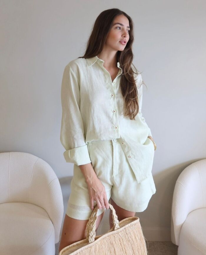 Imagem de Conjunto Linho Verde Olívia