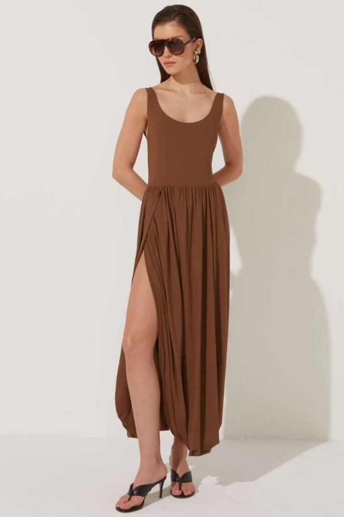 Imagem de Vestido Telma Marrom Le Blog