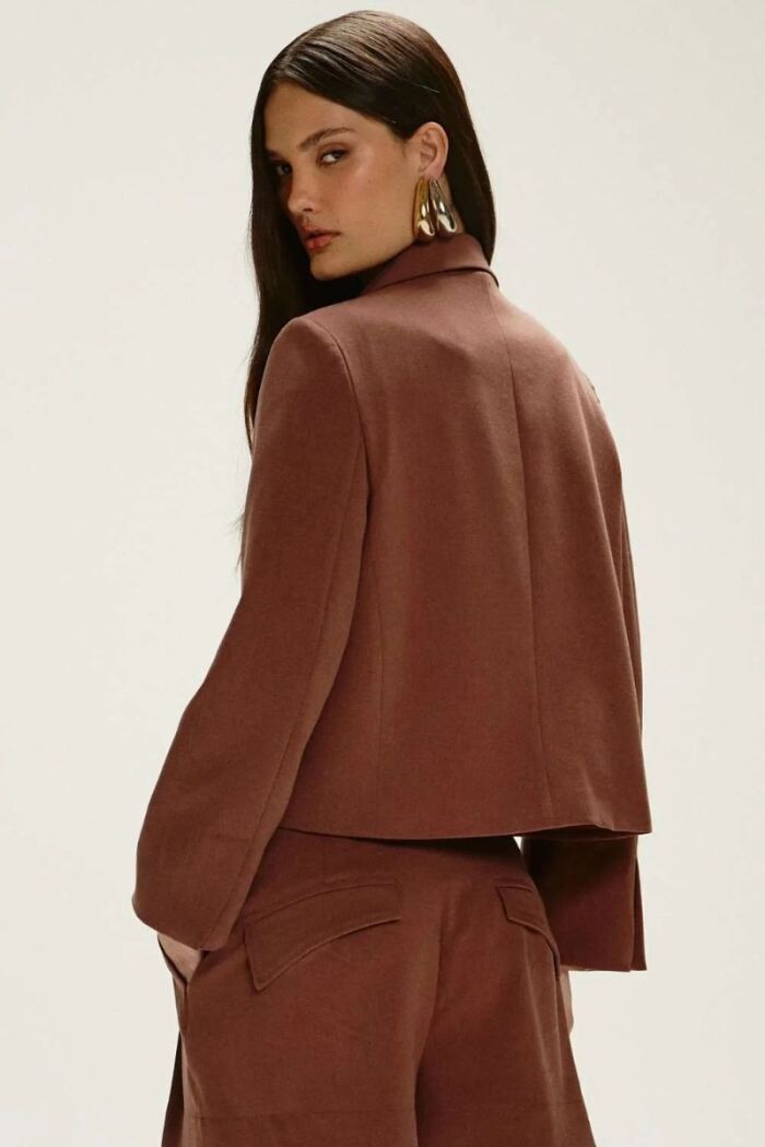 Imagem de Blazer Rebeca Marrom Mocha Le Blog