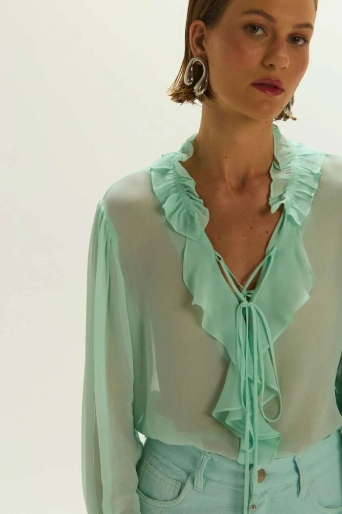 Imagem de Blusa Rafaela Verde Holiday Le Blog
