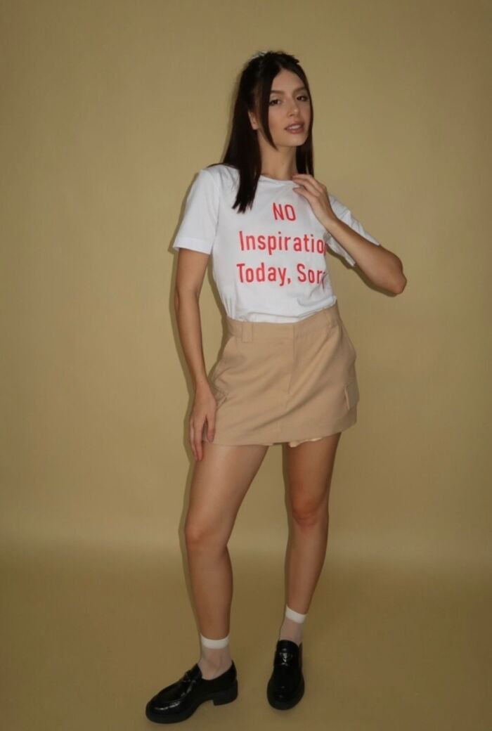 Imagem de Saia Mini Francine Bege Aquarella