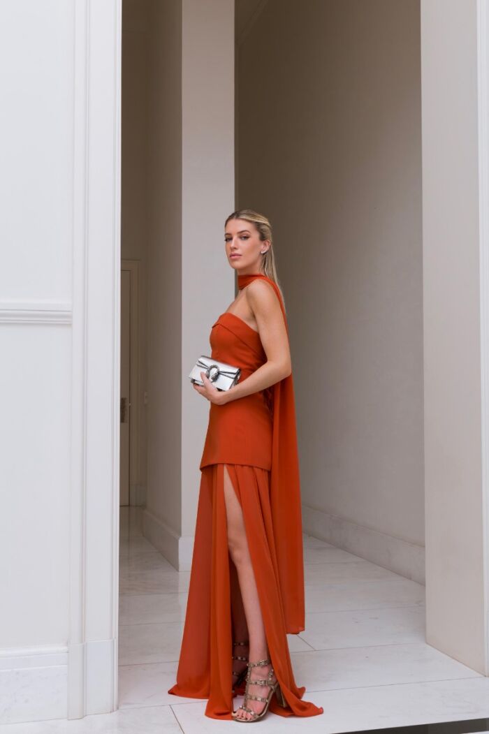 Imagem de Vestido Taila Terracota D´teliê