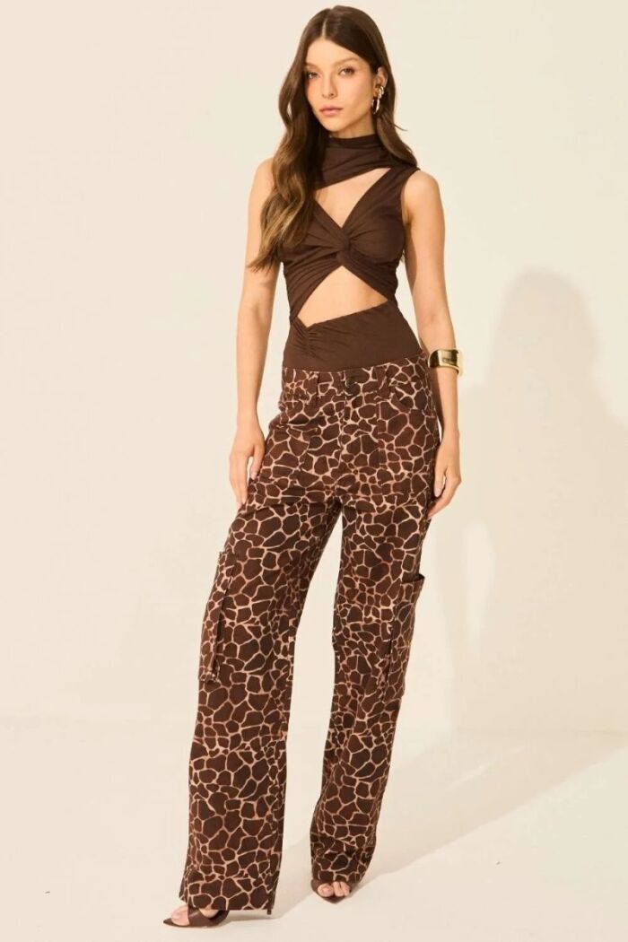 Imagem de Calça Leona Estampa Girafa Le Blog