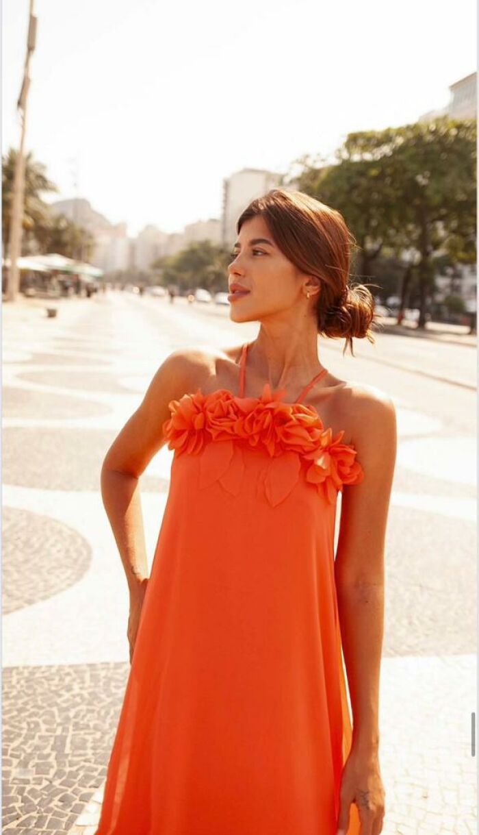 Imagem de Vestido Chiffon Flores Luzia Fazzolli