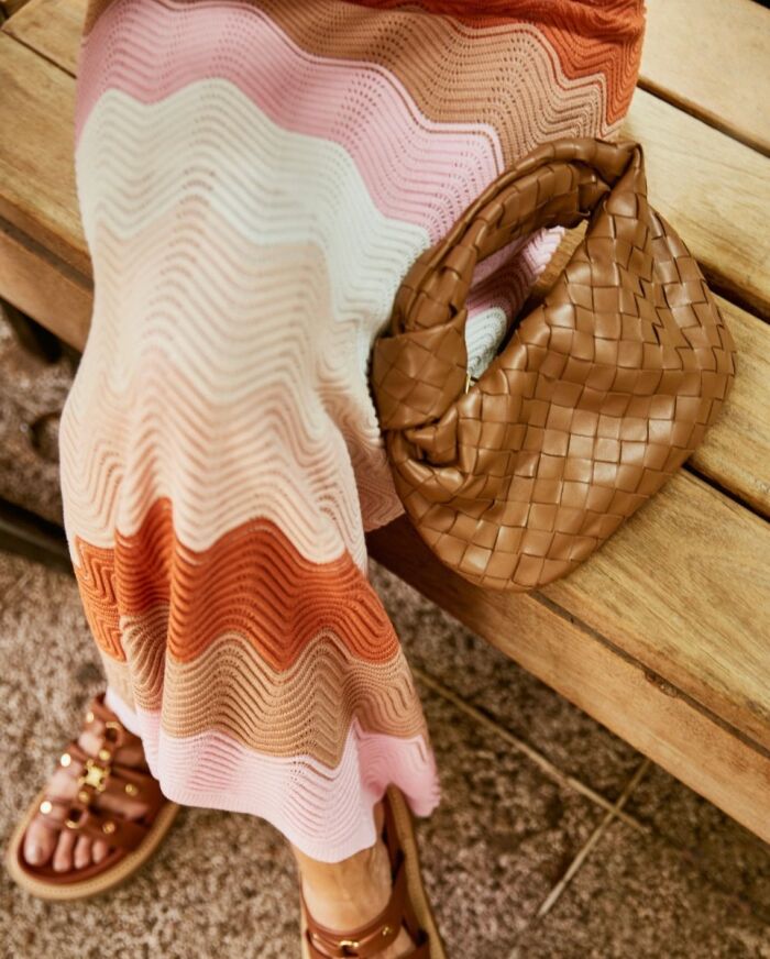 Imagem de Vestido Tricô Com Rosa Alça Fina Mais um