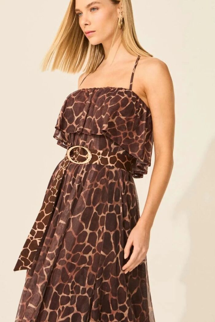 Imagem de Vestido Leona Estampa Girafa Le Blog