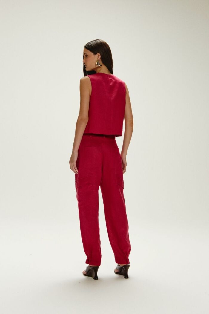 Imagem de Calça Lana Vermelho Crushed Le Blog