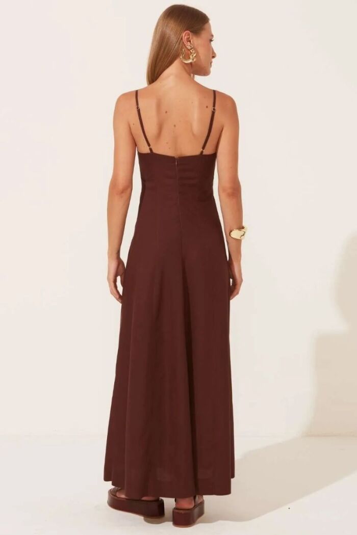 Imagem de Vestido Celina Marrom Ganache Le Blog