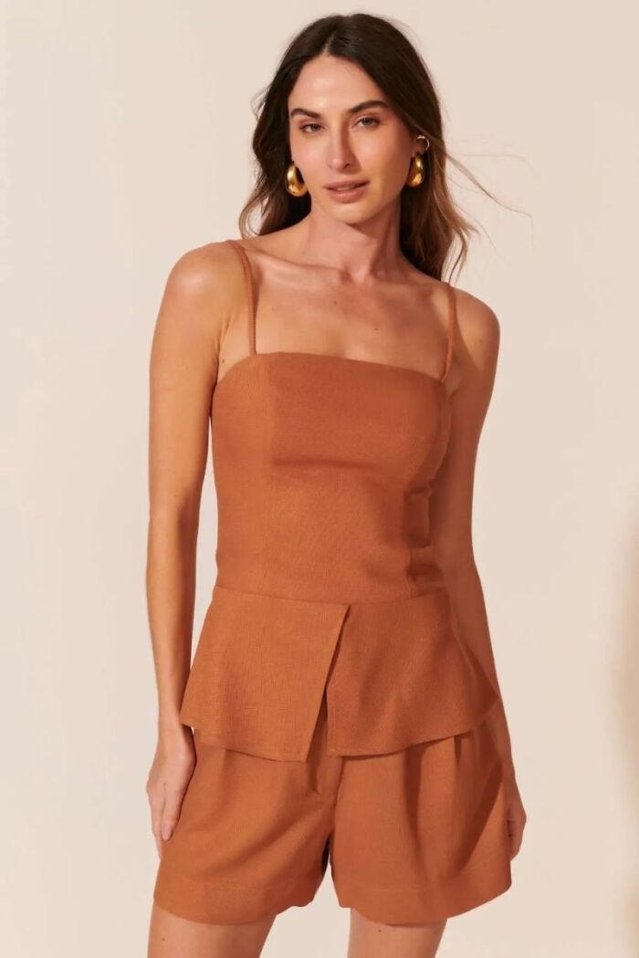 Imagem de Corselet Leda Marrom Pecan