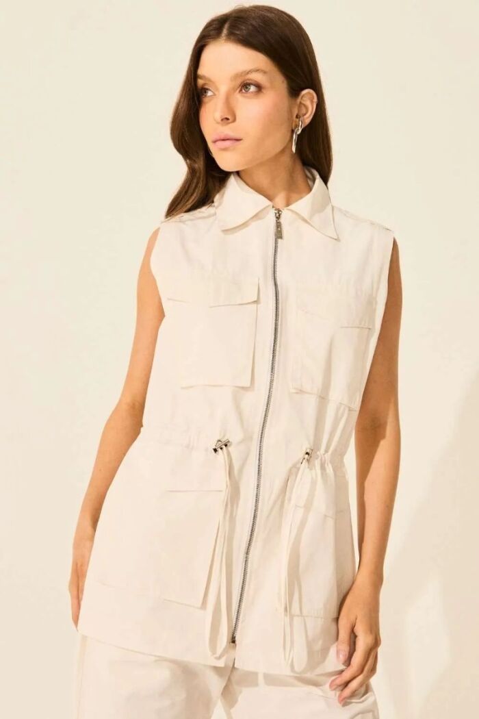 Imagem de Colete Luana Off White Le Blog