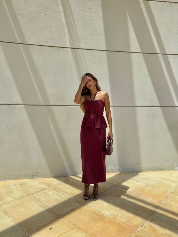 Imagem de Vestido Merlot Olívia