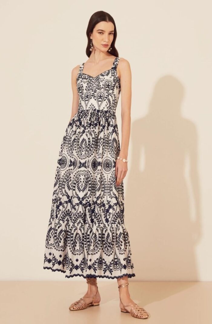 Imagem de Vestido Mídi Karla Azul Amissima