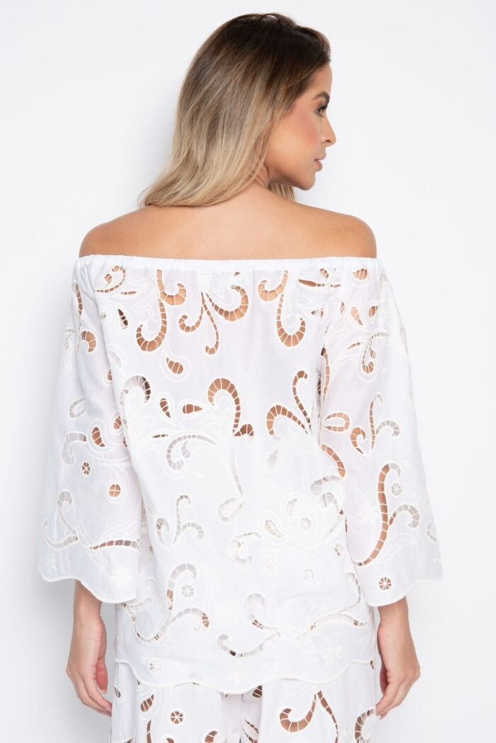 Imagem de Bata Marluce Branca Marie Mercié