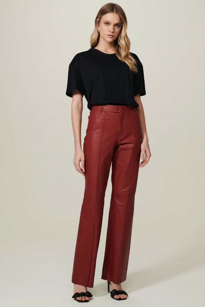 Imagem de Calça Samira Vermelho Pepper Le Blog
