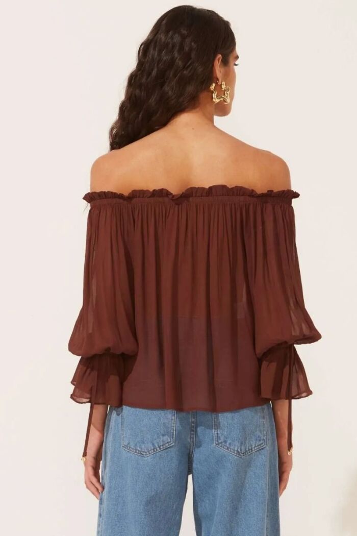 Imagem de Blusa Fiorela Marrom Ganache Le Blog