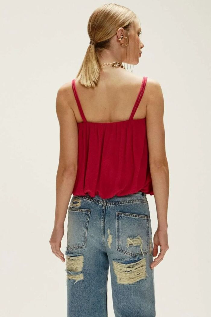 Imagem de Blusa Ariele Vermelho Crushed Le Blog