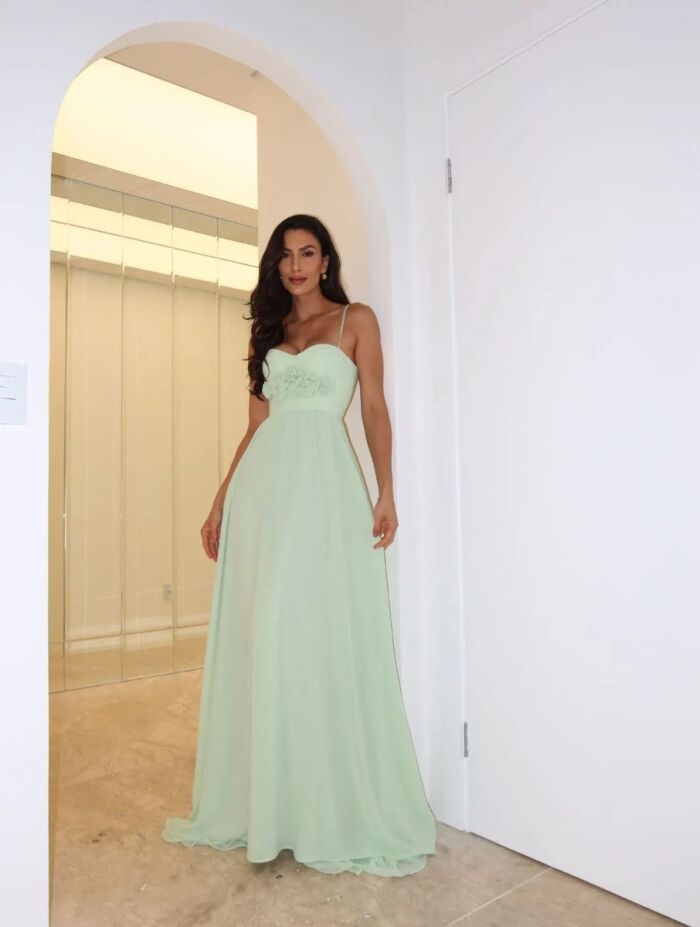 Imagem de Vestido Drica Verde Acqua Cloude