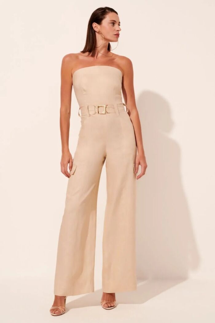 Imagem de Macacão Marília Bege Mineiral Le Blog