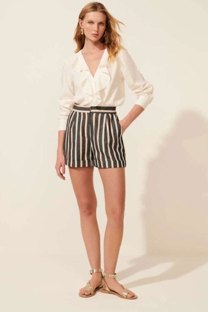 Imagem de Shorts Taise Listrado Le Blog